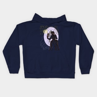 1700s Woman With a Brush Kids Hoodie